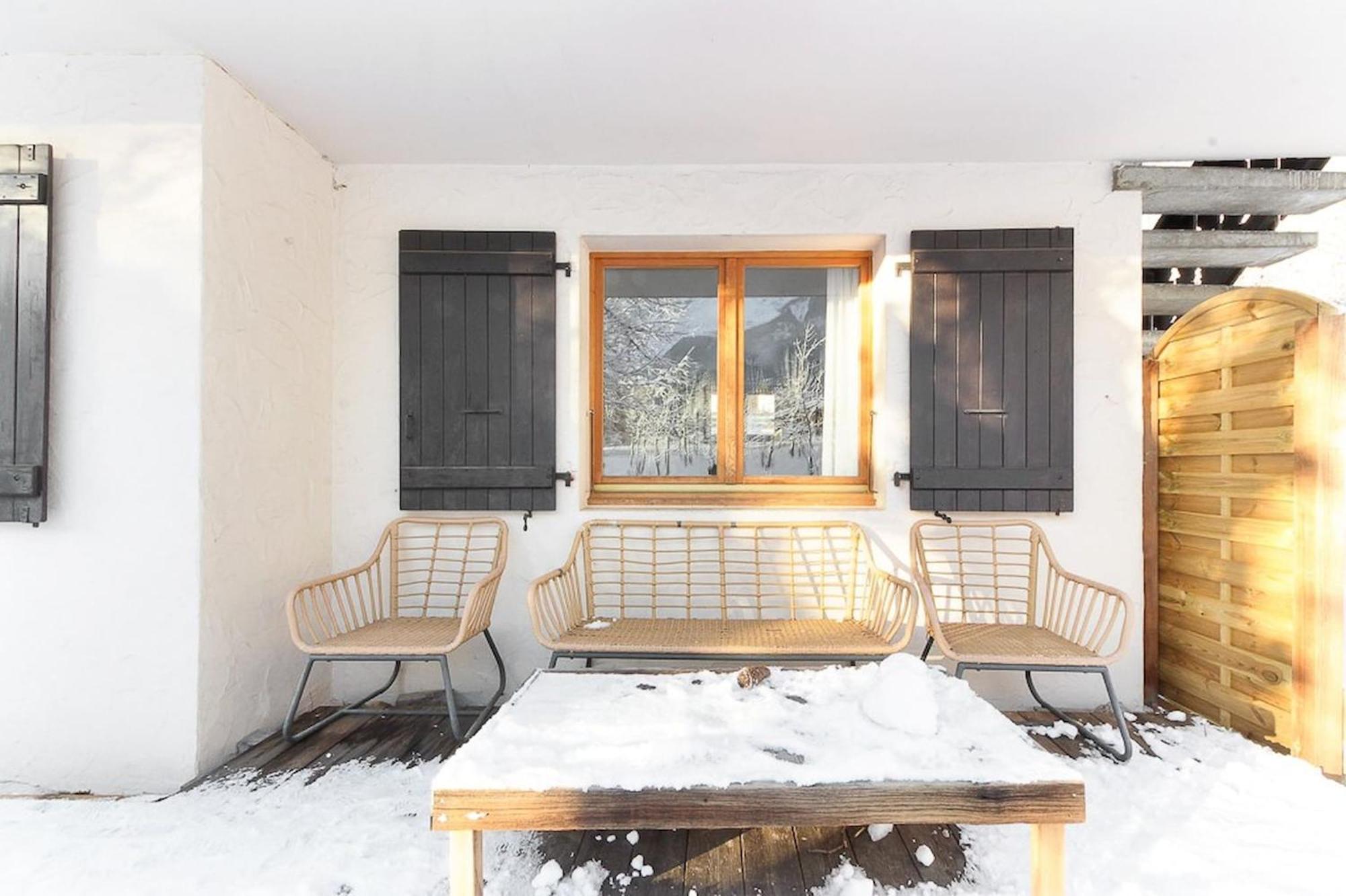 Apartmán Violette De Cham - Jardin Prive - Vue Mont Blanc Chamonix Exteriér fotografie
